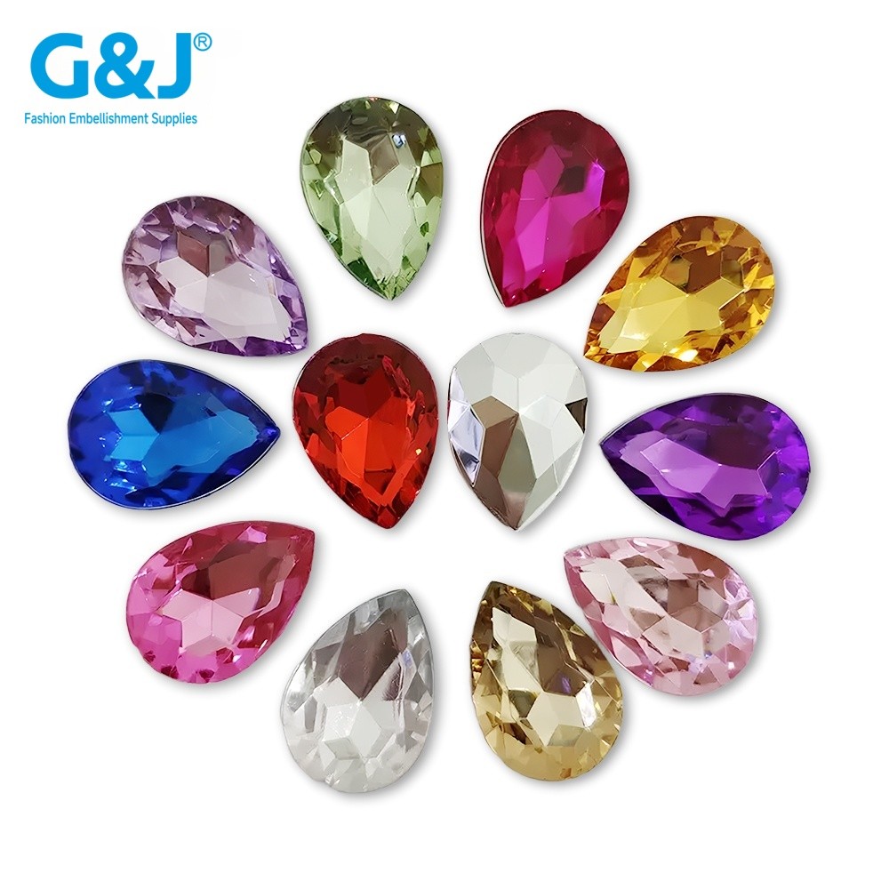 Drop |clear glass rhinestones | glass rhinestones | high quality glass rhinestones |