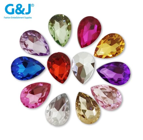 Drop |clear glass rhinestones | glass rhinestones | high quality glass rhinestones |