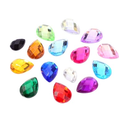 Drop Flatback Acrylic Rhinestones|clear glass rhinestones | glass rhinestones | high quality glass rhinestones |