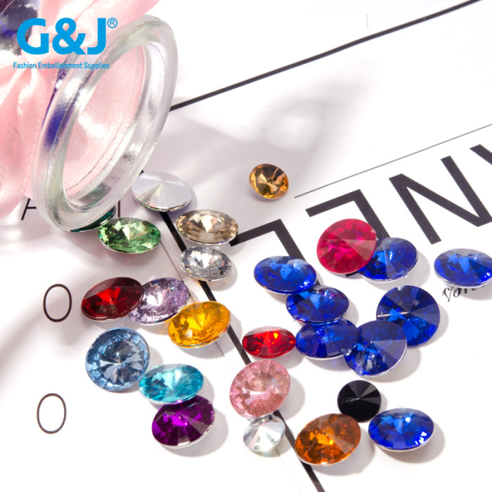 Round Pointback Acrylic Rhinestones | acrylic rhinestones | plastic rhinestones | sew on acrylic gems