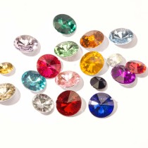 Round Pointback Acrylic Rhinestones | acrylic rhinestones | plastic rhinestones | sew on acrylic gems