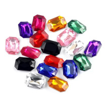 Rectangle Flatback Acrylic Rhinestones | acrylic rhinestones | plastic rhinestones | sew on acrylic gems