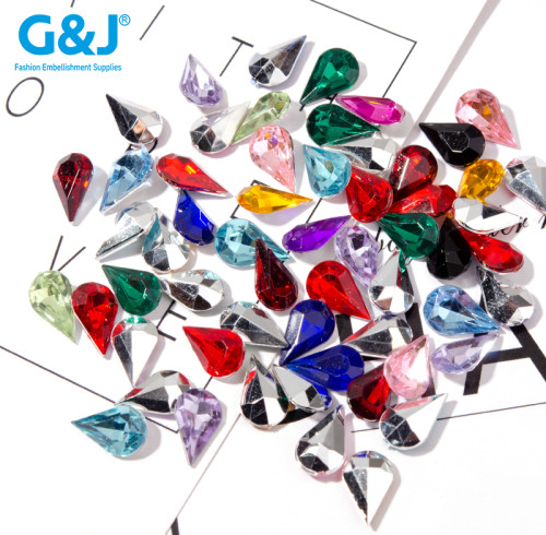Drop Pointback Acrylic Rhinestones | acrylic rhinestones | plastic rhinestones | sew on acrylic gems