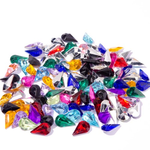Drop Pointback Acrylic Rhinestones | acrylic rhinestones | plastic rhinestones | sew on acrylic gems
