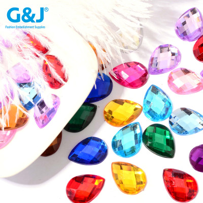 Drop Flatback Acrylic Rhinestones| acrylic rhinestones | plastic rhinestones | sew on acrylic gems