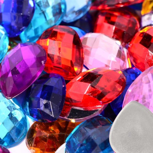 Drop Flatback Acrylic Rhinestones| acrylic rhinestones | plastic rhinestones | sew on acrylic gems