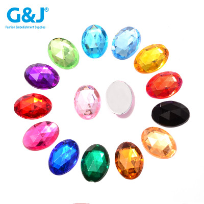 Oval Flatback Acrylic Rhinestones | acrylic rhinestones | plastic rhinestones | sew on acrylic gems
