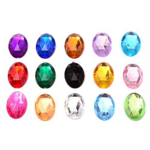 Oval Flatback Acrylic Rhinestones | acrylic rhinestones | plastic rhinestones | sew on acrylic gems