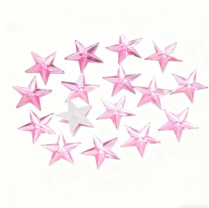 Five-pointed star Flatback Acrylic Rhinestones  | acrylic rhinestones | plastic rhinestones | sew on acrylic gems
