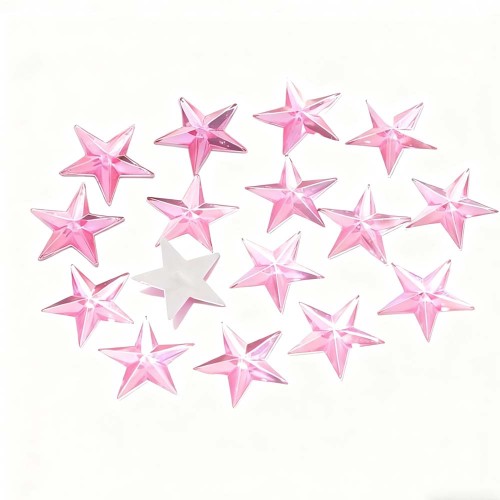 Five-pointed star Flatback Acrylic Rhinestones  | acrylic rhinestones | plastic rhinestones | sew on acrylic gems