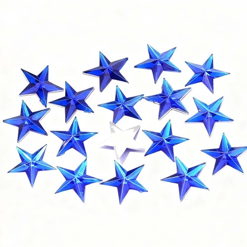 Five-pointed star Flatback Acrylic Rhinestones  | acrylic rhinestones | plastic rhinestones | sew on acrylic gems