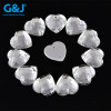 Heart 2 Hole Flatback Rhinestone | acrylic rhinestones | plastic rhinestones | sew on acrylic gems