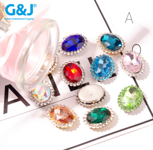 Oval Sunflower Claw Rhinestones | accessory claw stone | jewelry accessorie | sew on rhinestones