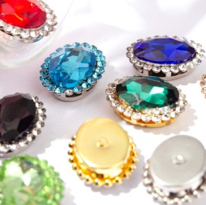 Oval Sunflower Claw Rhinestones | accessory claw stone | jewelry accessorie | sew on rhinestones