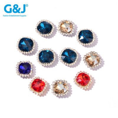 Square Sunflower Claw Rhinestones | accessory claw stone | jewelry accessorie | sew on rhinestones