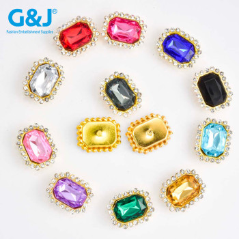 Rectangle Sunflower Claw Rhinestones | accessory claw stone | jewelry accessorie | sew on rhinestones