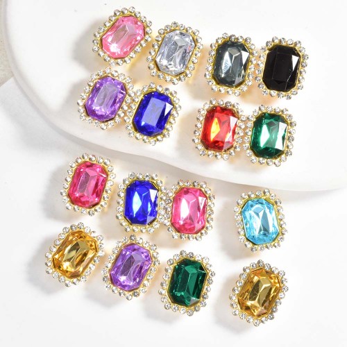 Rectangle Sunflower Claw Rhinestones | accessory claw stone | jewelry accessorie | sew on rhinestones