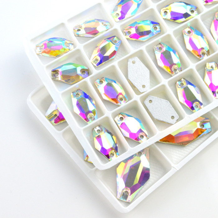 vase Sew-on Glass Rhinestones | Triangular hand sewing awl | jewelry accessorie | sew on rhinestones |acrylic gemstones flat back