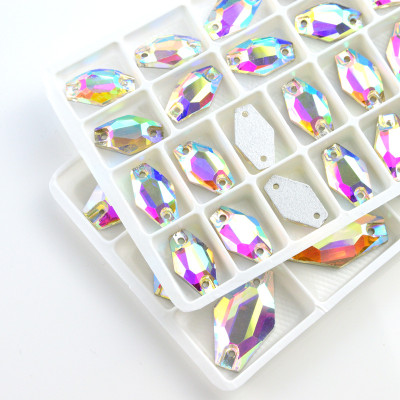 vase Sew-on Glass Rhinestones | Triangular hand sewing awl | jewelry accessorie | sew on rhinestones |acrylic gemstones flat back