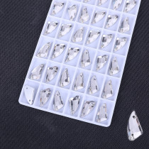 Chili Sew-on Glass Rhinestones  | Triangular hand sewing awl | jewelry accessorie | sew on rhinestones |acrylic gemstones flat back