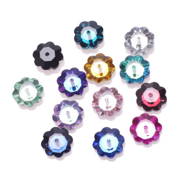 Plum bossom Sew-on Glass Rhinestones  | Triangular hand sewing awl | jewelry accessorie| acrylic gemstones flat back
