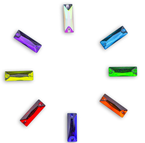 long strip Sew-on Glass Rhinestones | Triangular hand sewing awl | jewelry accessorie | sew on rhinestones |acrylic gemstones flat back