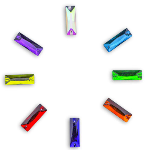 long strip Sew-on Glass Rhinestones | Triangular hand sewing awl | jewelry accessorie | sew on rhinestones |acrylic gemstones flat back