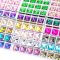 Square Sew-on Glass Rhinestones| Triangular hand sewing awl | jewelry accessorie | sew on rhinestones |acrylic gemstones flat back