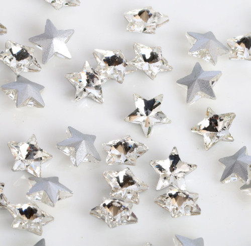 Five-pointed star Fancy Glass Rhinestones |clear glass rhinestones | glass rhinestones | high quality glass rhinestones |