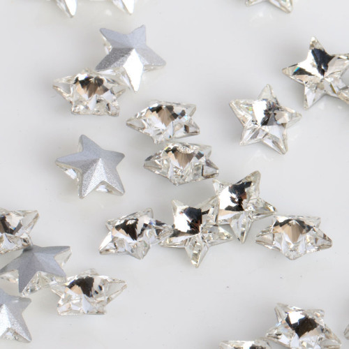 Five-pointed star Fancy Glass Rhinestones |clear glass rhinestones | glass rhinestones | high quality glass rhinestones |
