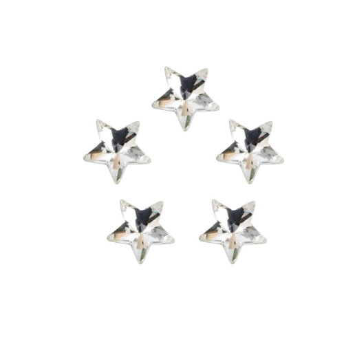 Five-pointed star Fancy Glass Rhinestones |clear glass rhinestones | glass rhinestones | high quality glass rhinestones |