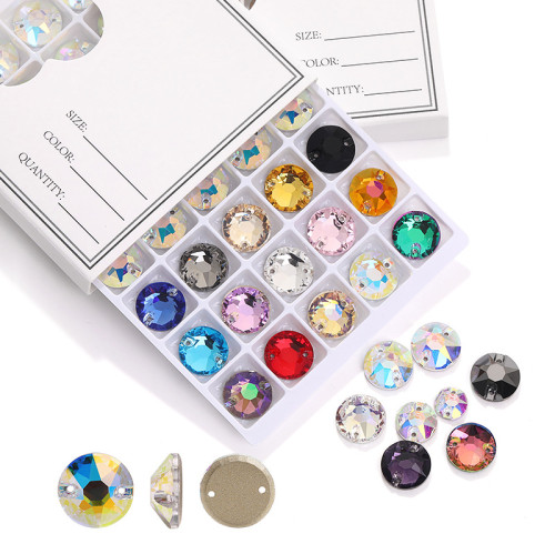 Round Sew-on Glass Rhinestones| glass rhinestones | high quality glass rhinestones |