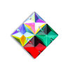 Square Sew-on Glass Rhinestones| Triangular hand sewing awl | jewelry accessorie | sew on rhinestones |acrylic gemstones flat back