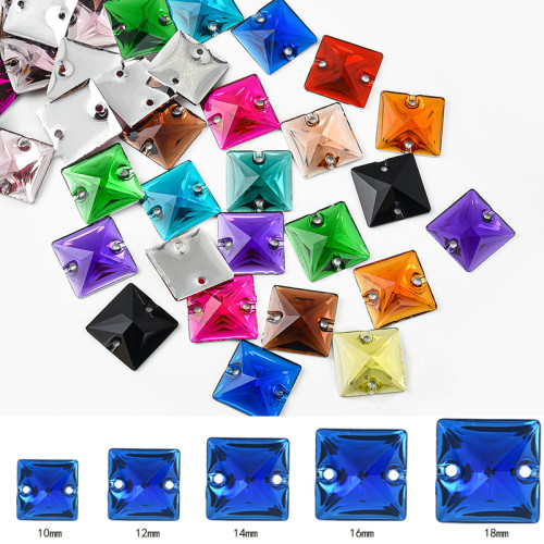 Square Wholesale Resin Rhinestones | Wholesale Resin Rhinestones | jewelry accessorie | sew on Resin rhinestonesa