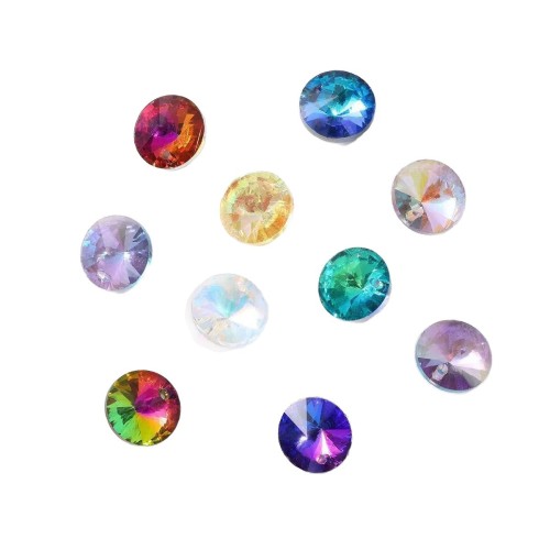 Single-hole glass stone | glass rhinestones | high quality glass rhinestones |