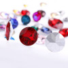 Round Fancy Glass Rhinestones |clear glass rhinestones | glass rhinestones | high quality glass rhinestones |