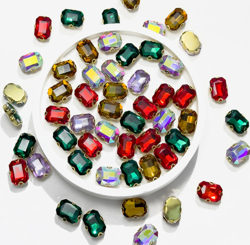 Square 4D claw | accessory claw stone | jewelry accessorie | sew on rhinestones