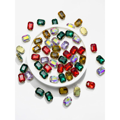 Square 4D claw | accessory claw stone | jewelry accessorie | sew on rhinestones