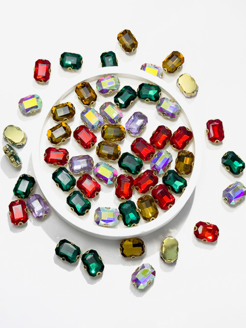 Square 4D claw | accessory claw stone | jewelry accessorie | sew on rhinestones