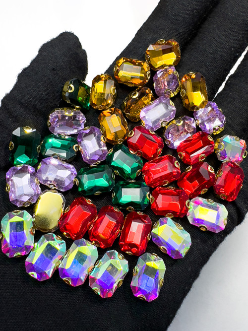 Square 4D claw | accessory claw stone | jewelry accessorie | sew on rhinestones