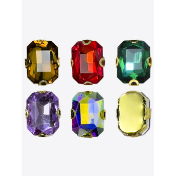 Square 4D claw | accessory claw stone | jewelry accessorie | sew on rhinestones