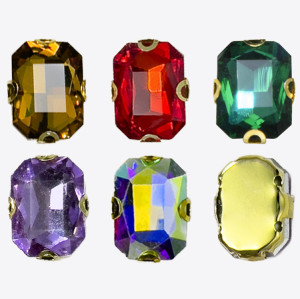Square 4D claw | accessory claw stone | jewelry accessorie | sew on rhinestones