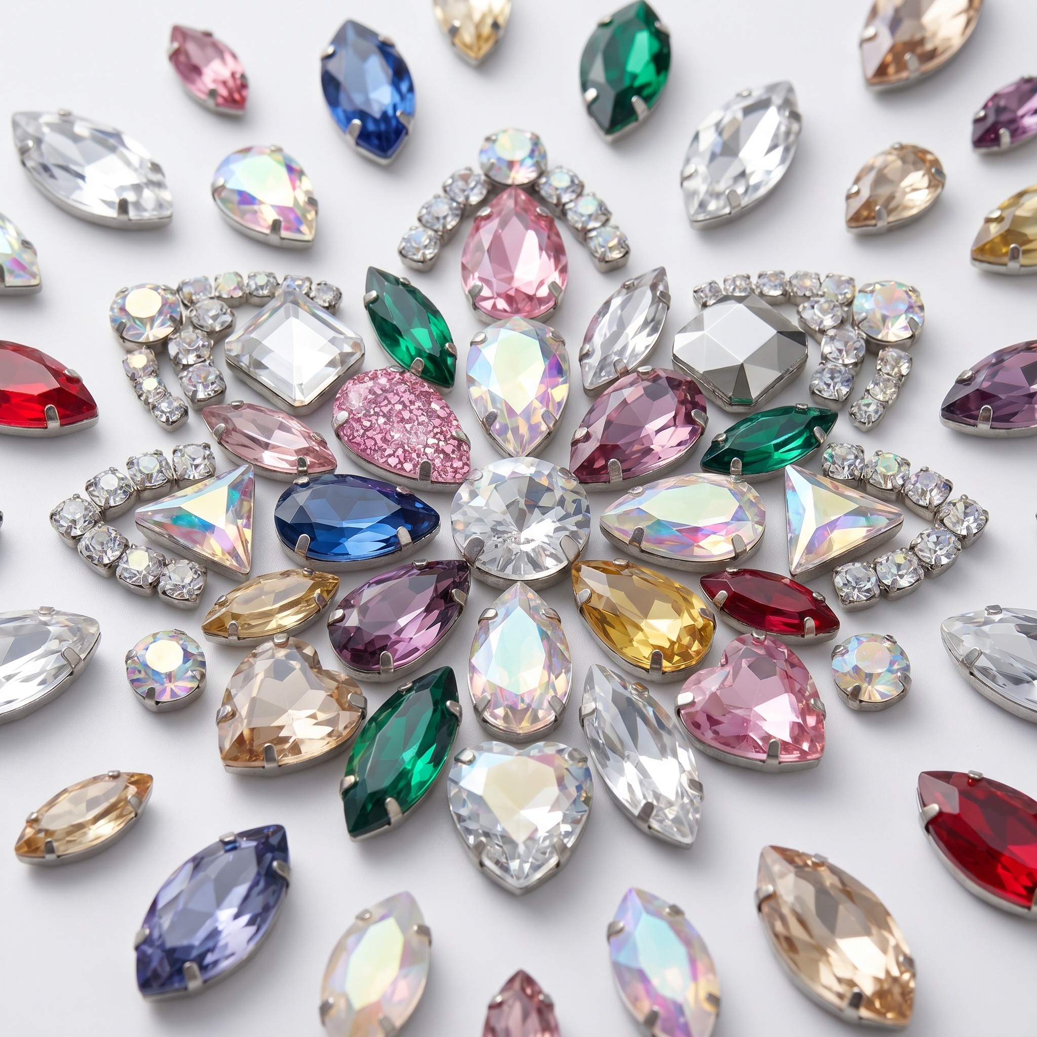 Fashion Crystal Claw Rhinestones for Clothes & Ornaments