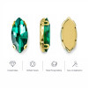 Wholesale Navette Sew-On Glass Claw Rhinestones