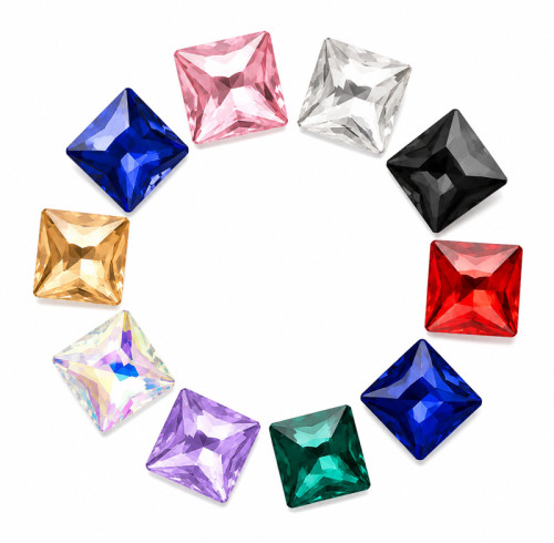 Square | clear glass rhinestones | glass rhinestones high quality glass rhinestones |