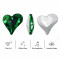 Tilted Heart | clear glass rhinestones | glass rhinestones high quality glass rhinestones |