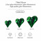 Tilted Heart | clear glass rhinestones | glass rhinestones high quality glass rhinestones |
