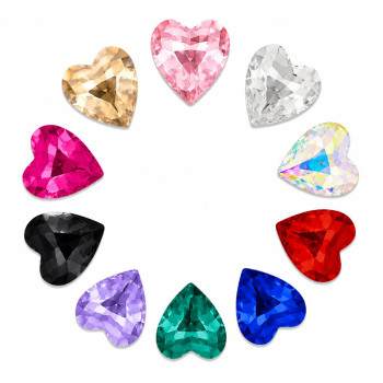 Heart | clear glass rhinestones | glass rhinestones high quality glass rhinestones |