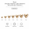 Heart | clear glass rhinestones | glass rhinestones high quality glass rhinestones |