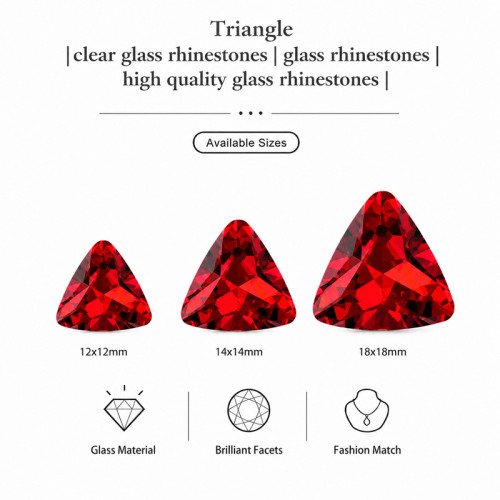 Triangle | clear glass rhinestones | glass rhinestones high quality glass rhinestones |
